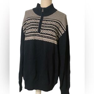 Original Weatherproof Vintage 100% Cotton Sweater with Zipper Detail